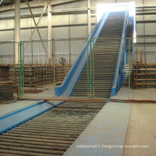 Stainless steel drag slat chain conveyor to paper mill